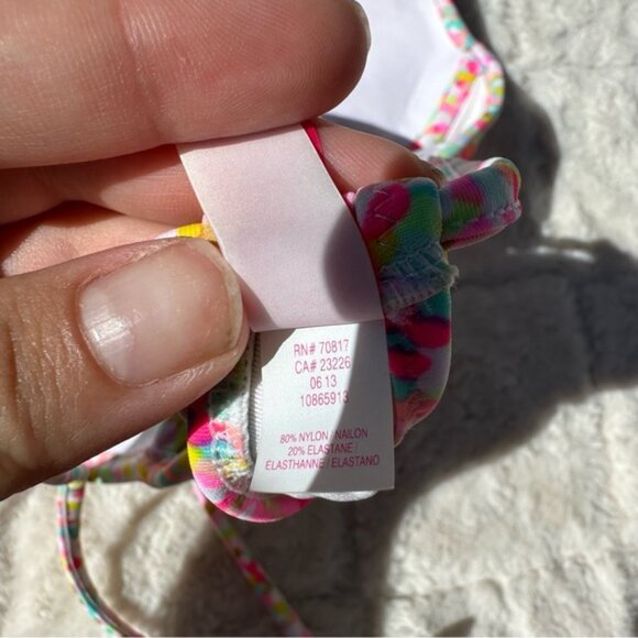 Victoria's Secret | "Confetti" Ruffle Push Up Bikini Top | Size 32B - Picture 9 of 9